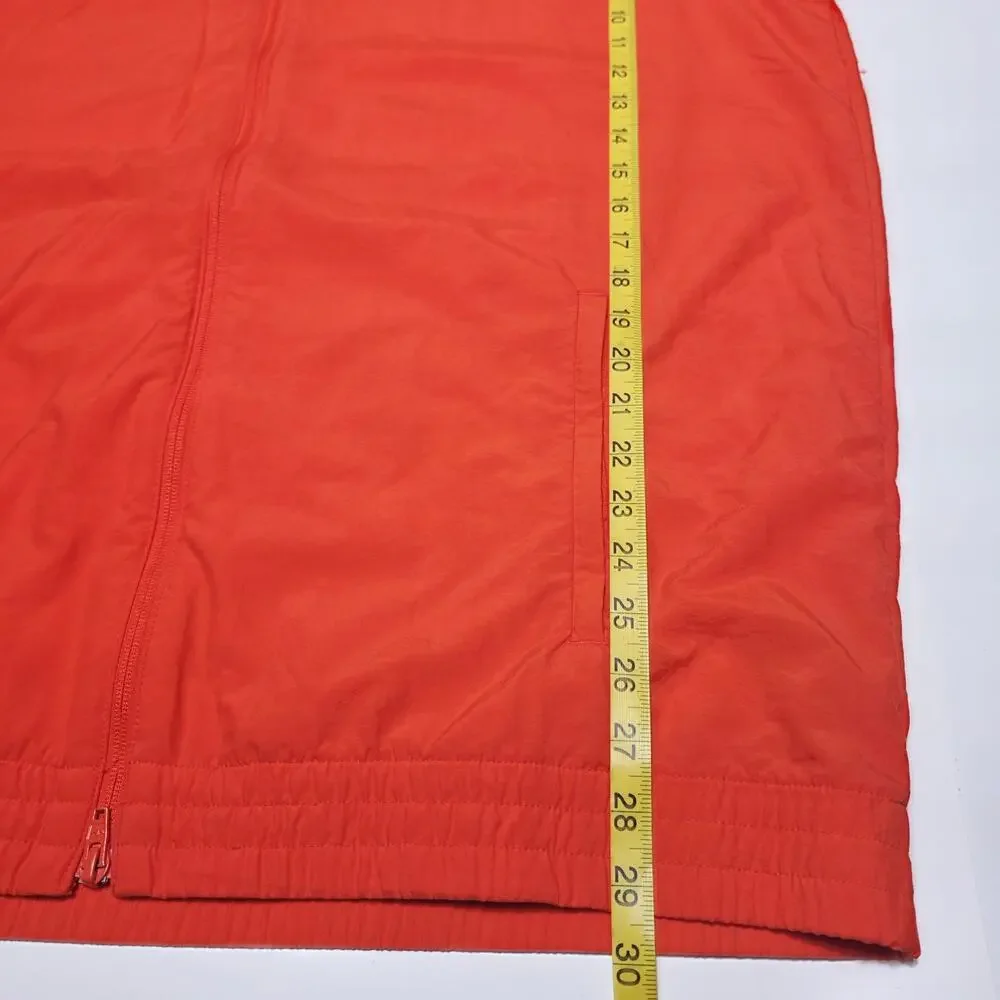 Adidas 3 Stripes SST Windbreaker Hooded Jacket Men’s XL Orange Packable Hood